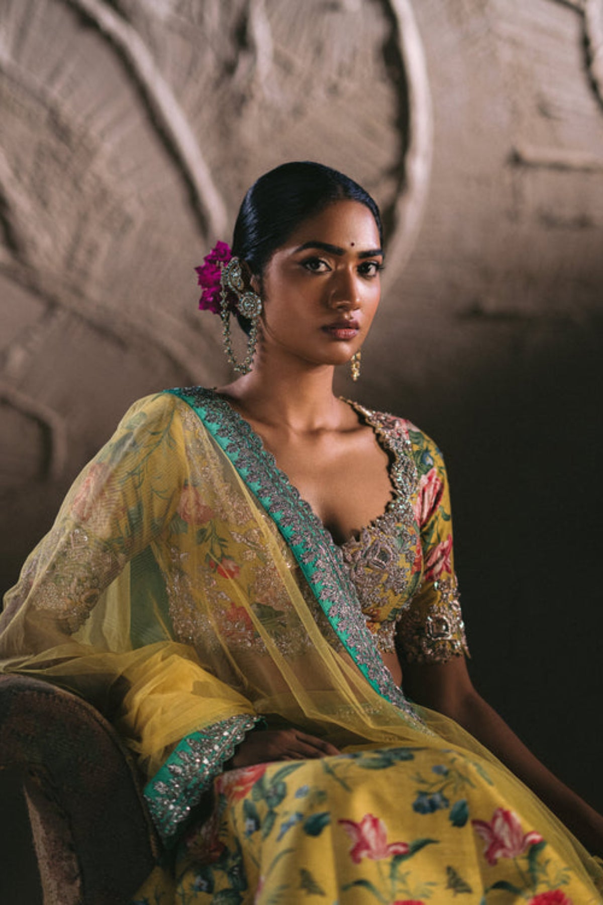 Yellow manya lehenga