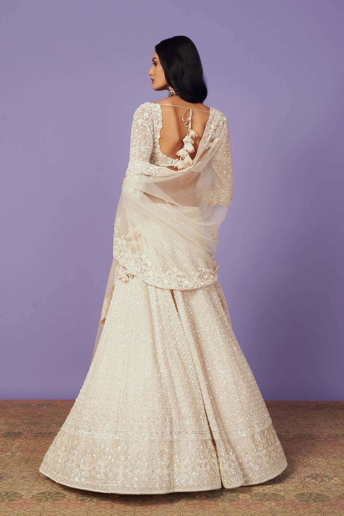Leh Galilea Ivory Lehenga Set