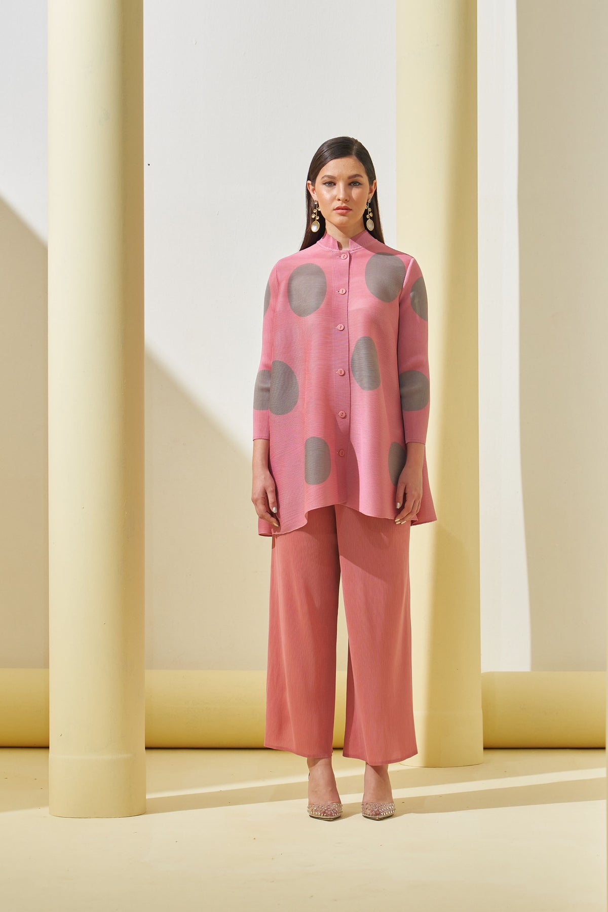 Pink Polka Dot Coord Set