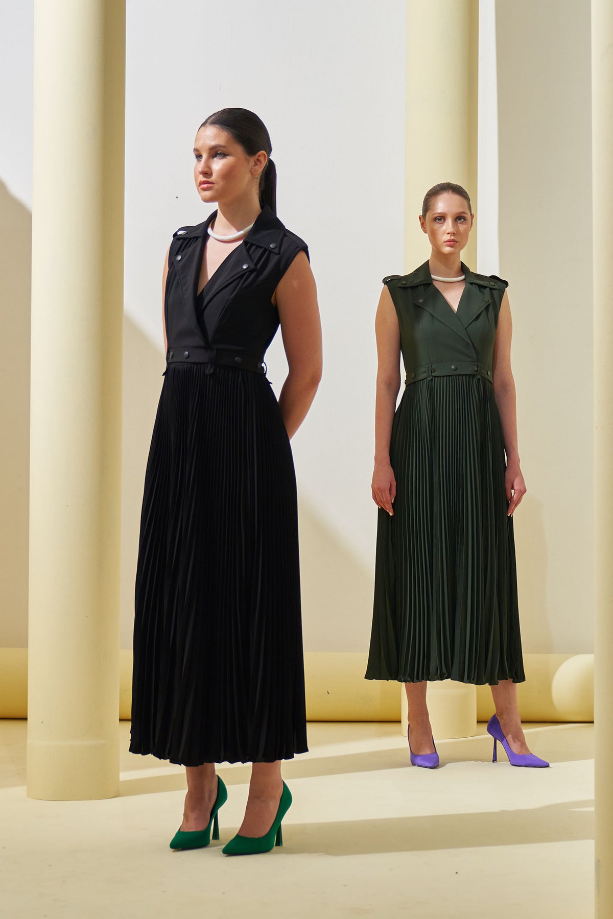 Black Collar Gown