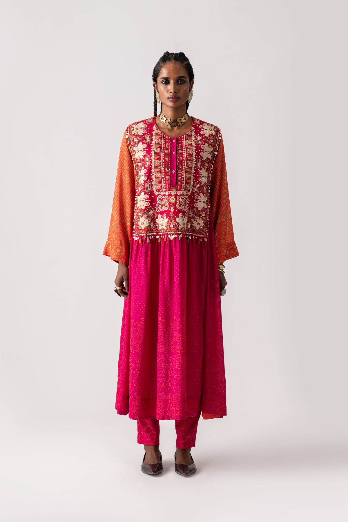 Sindhu afgan tunic with vipasa slim trouser
