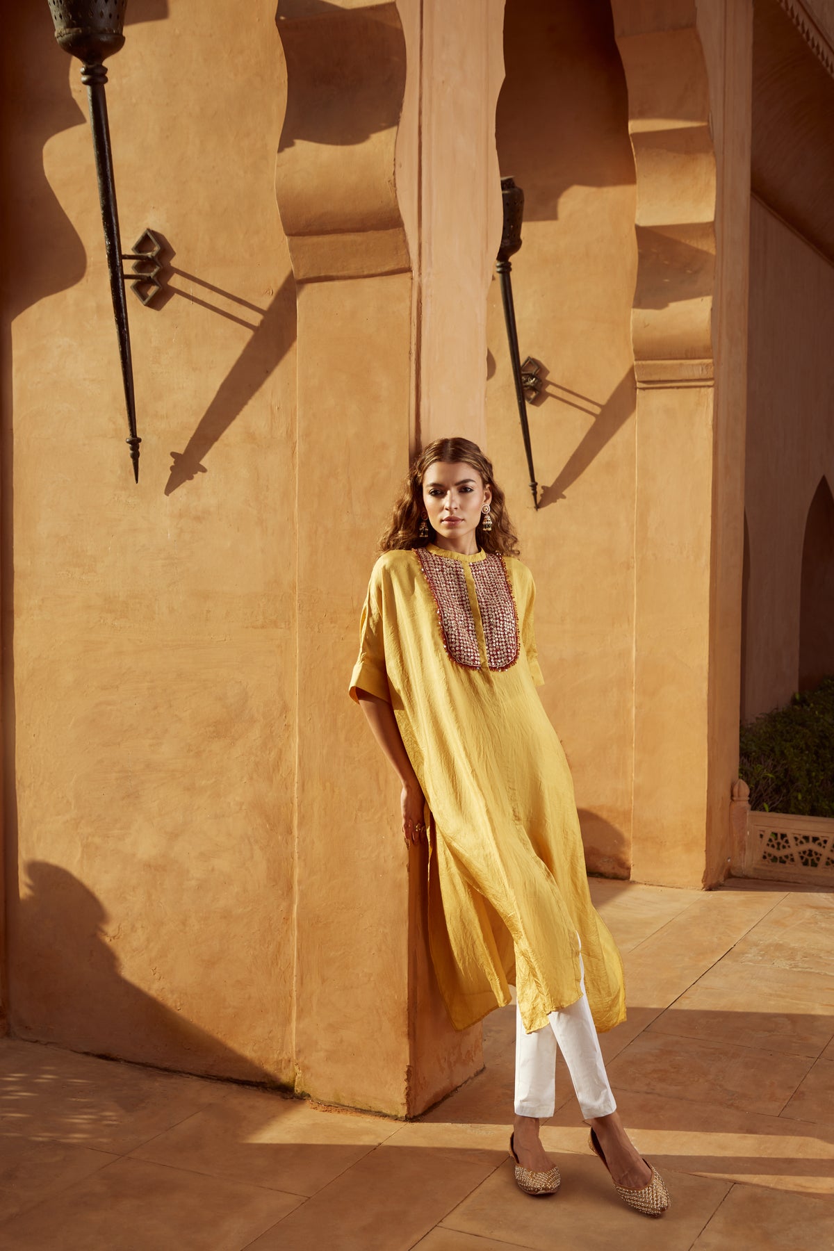 Yellow Kaftan Set