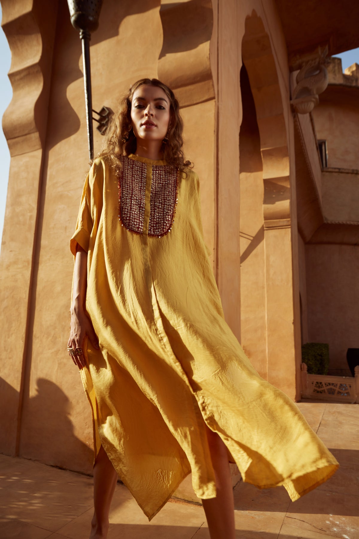 Yellow Kaftan Set