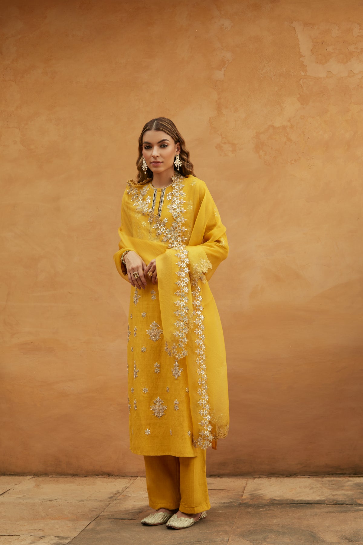 Gota Straight Kurta Set