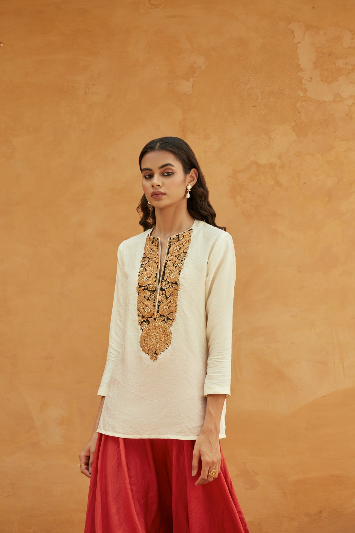 Short Kurti Dhoti Set