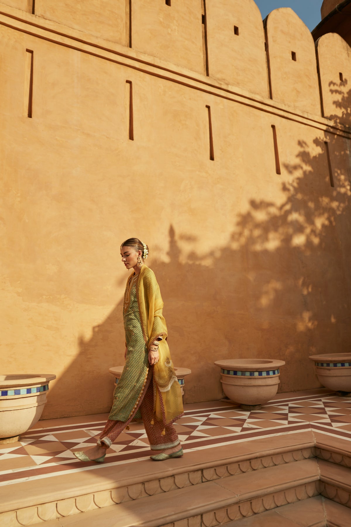 Green Kurta Set