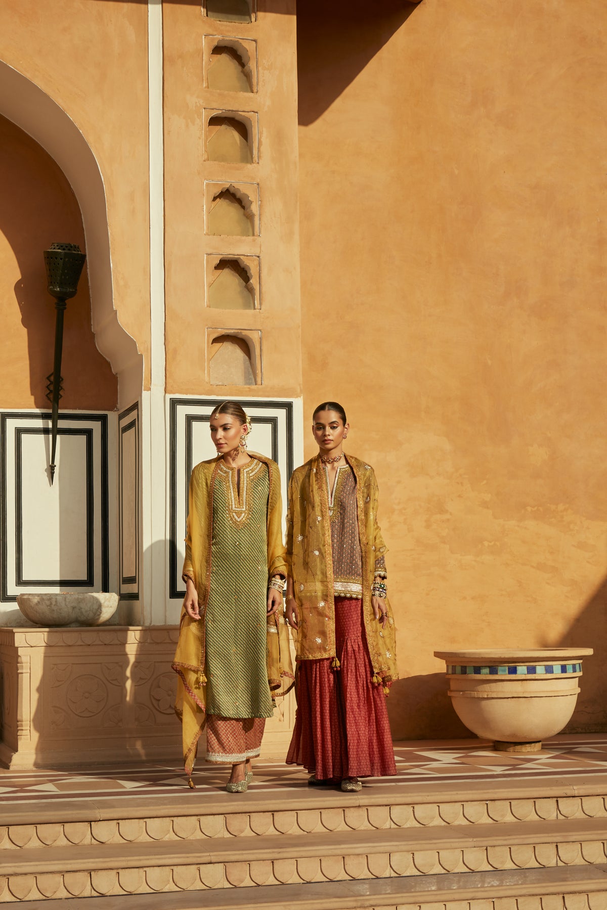 Green Kurta Set