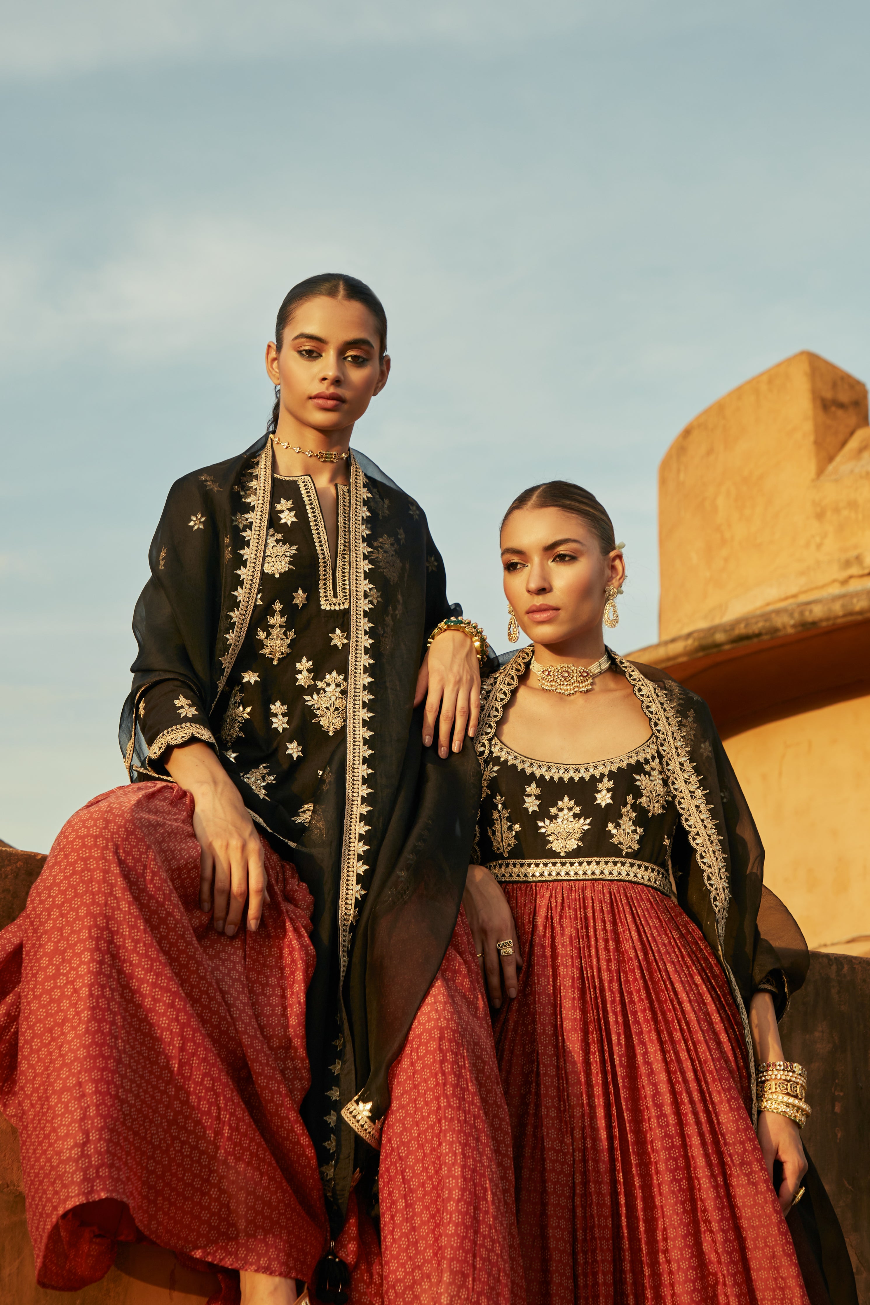 Pakistani Short Kurti Sharara 3 Piece Set, Heavy Embroidery Work Premium  Stitched Indian Ethnic Wear for Women, Kurti Sharara & Dupatta - Etsy