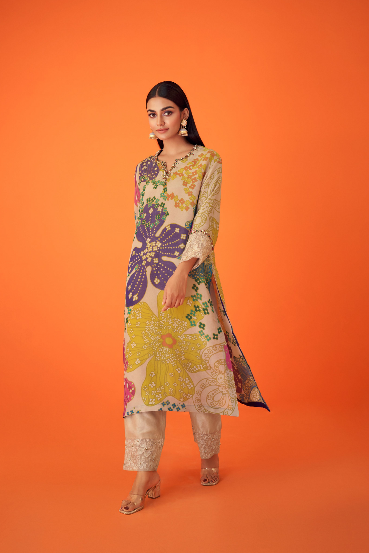 Floral Ethnic Kurta Set