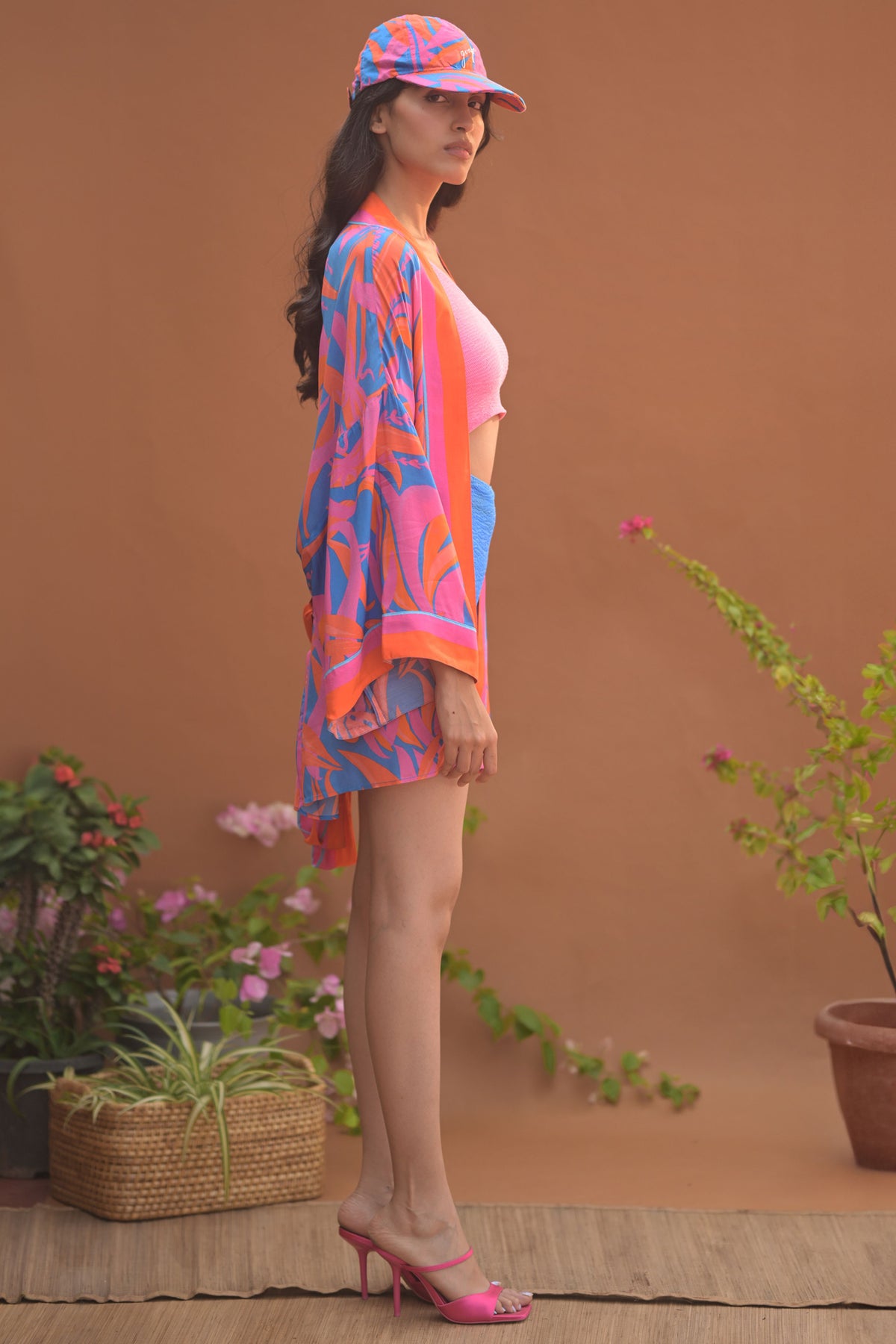 Yasmine Color Blocked One Shoulder Swimsuit