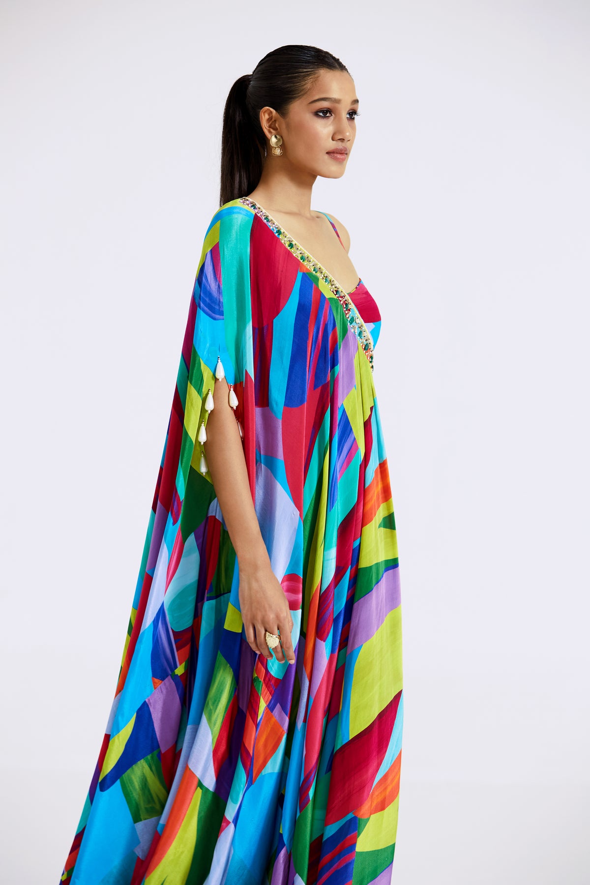 Multicoloured Asymmetric Dress