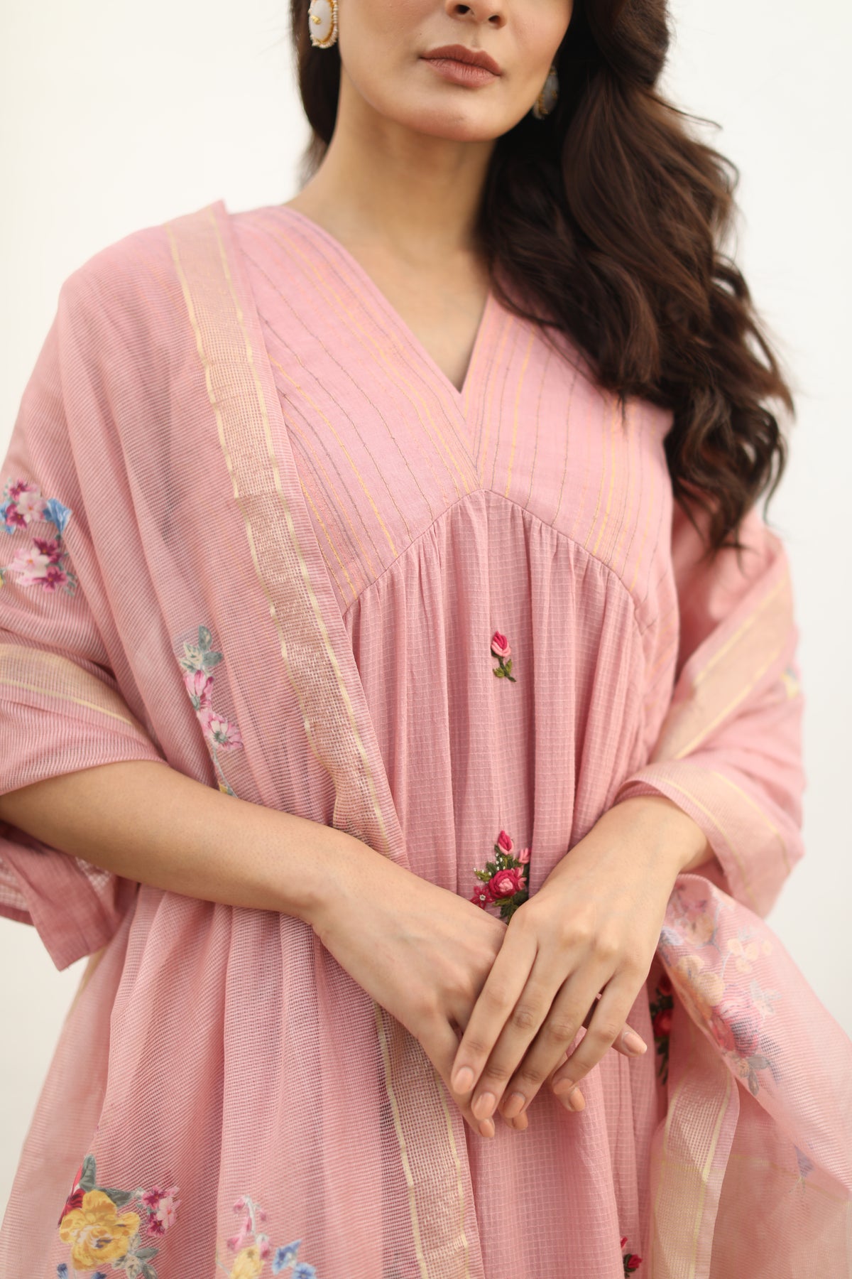 Sindh Pink Kurta Set