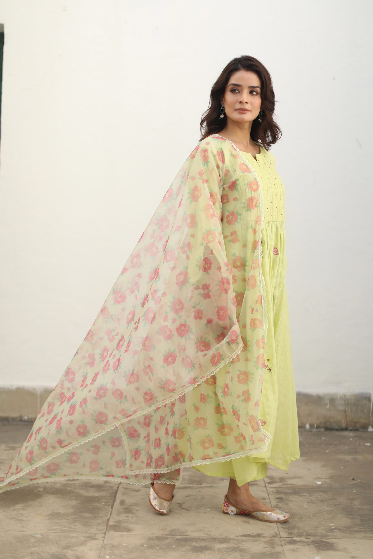 Amina Mint Green Kurta Set