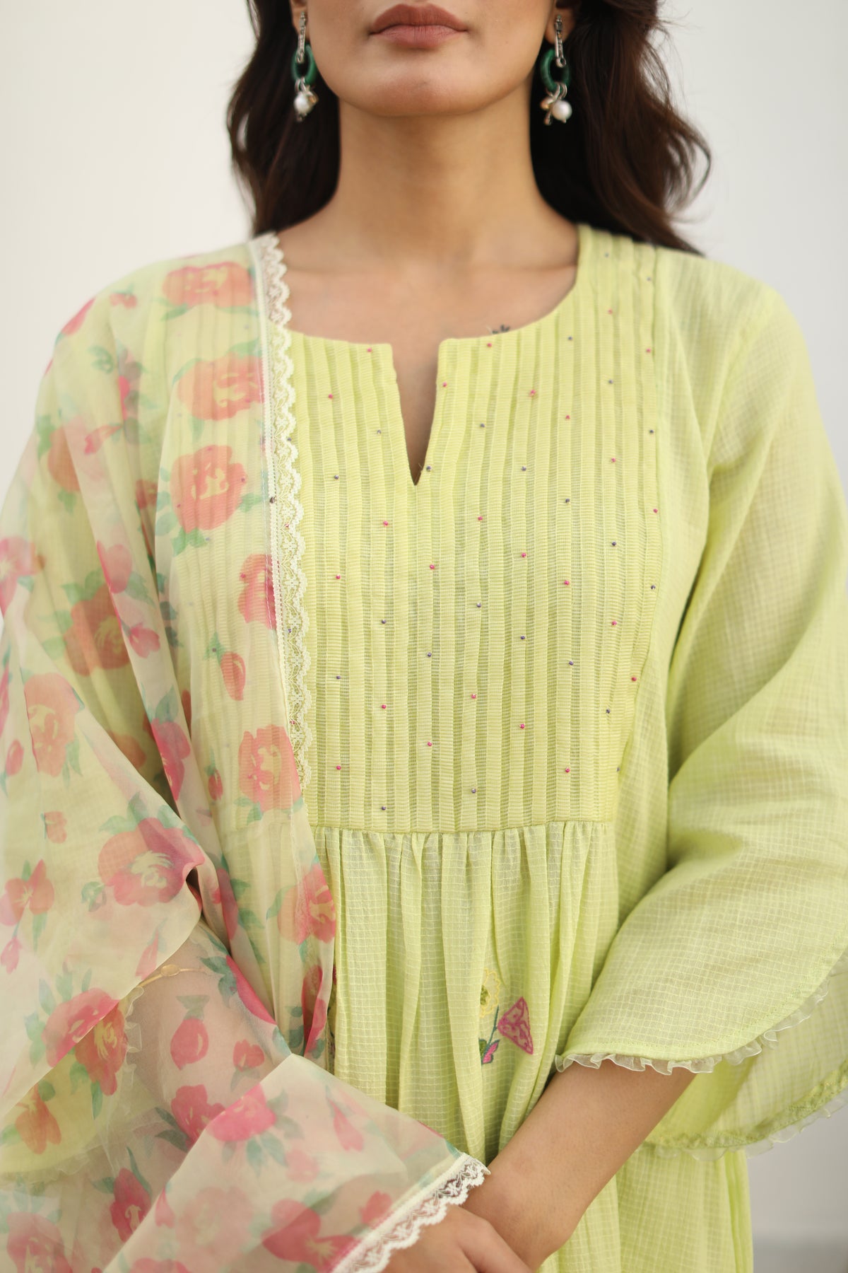 Amina Mint Green Kurta Set