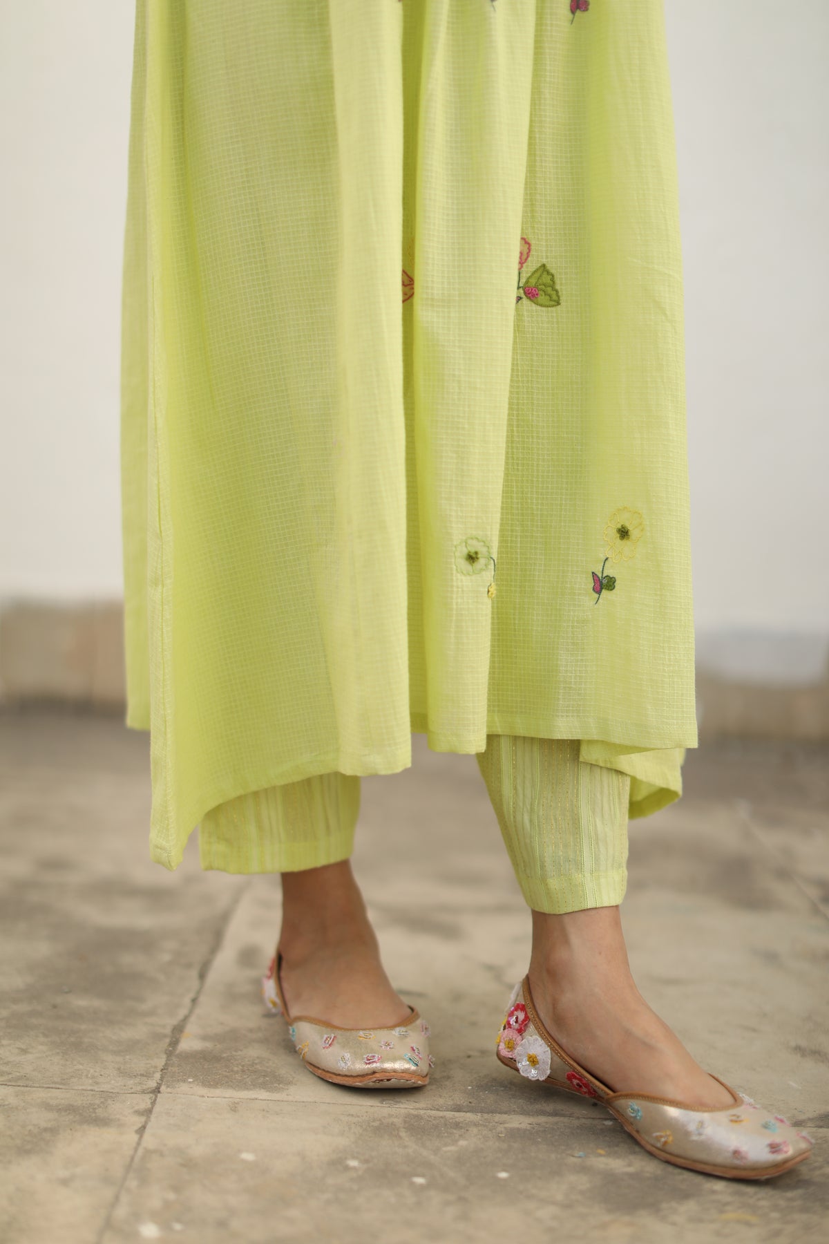 Amina Mint Green Kurta Set