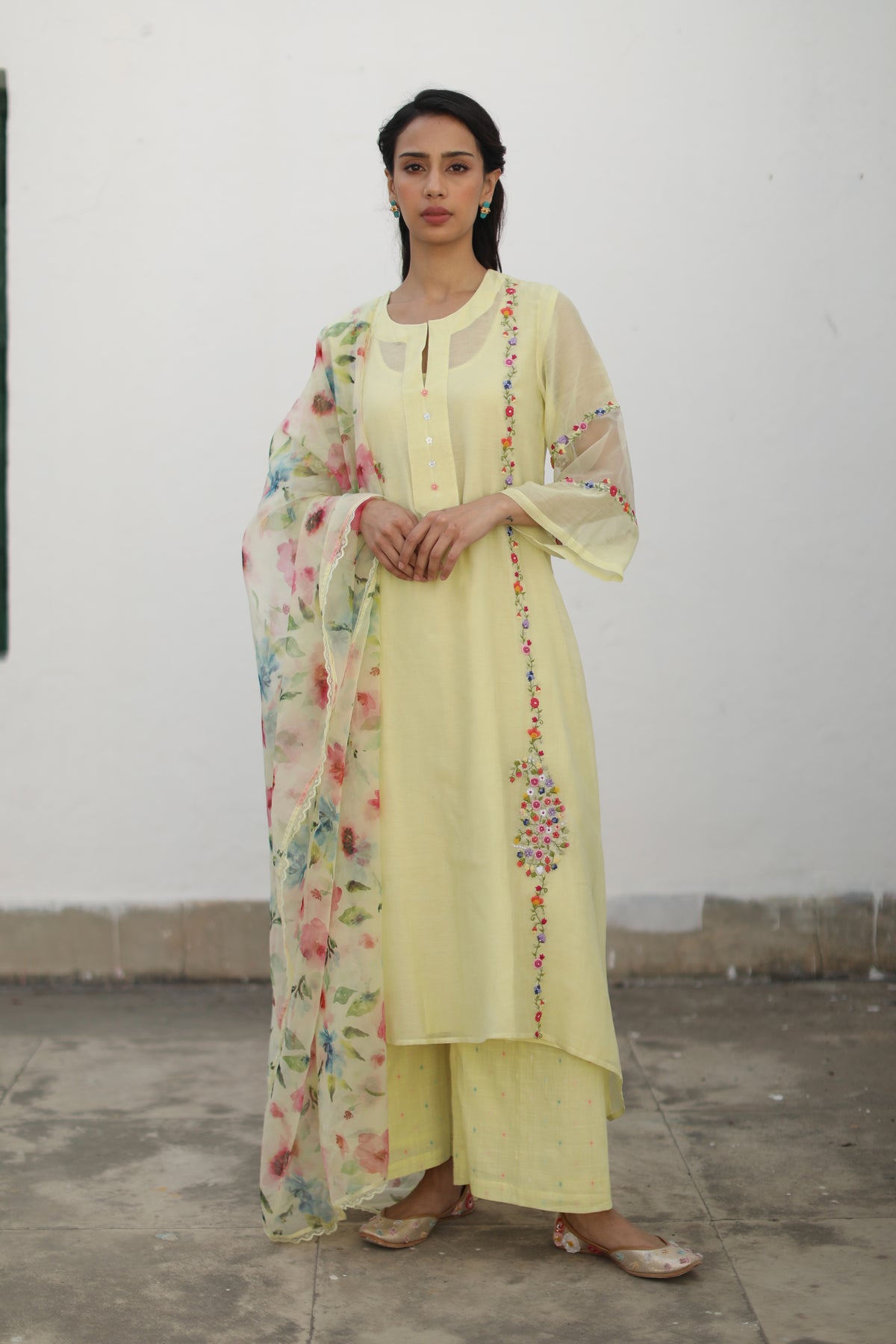 Shikara Yellow Kurta Set