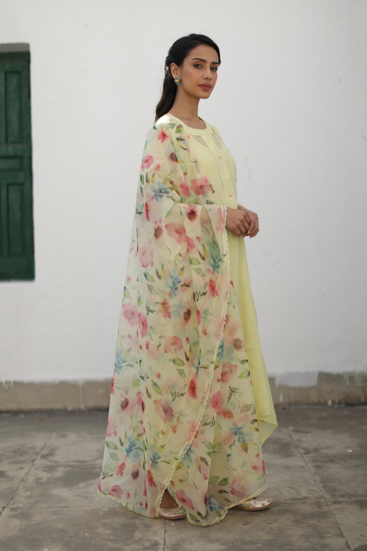 Shikara Yellow Kurta Set