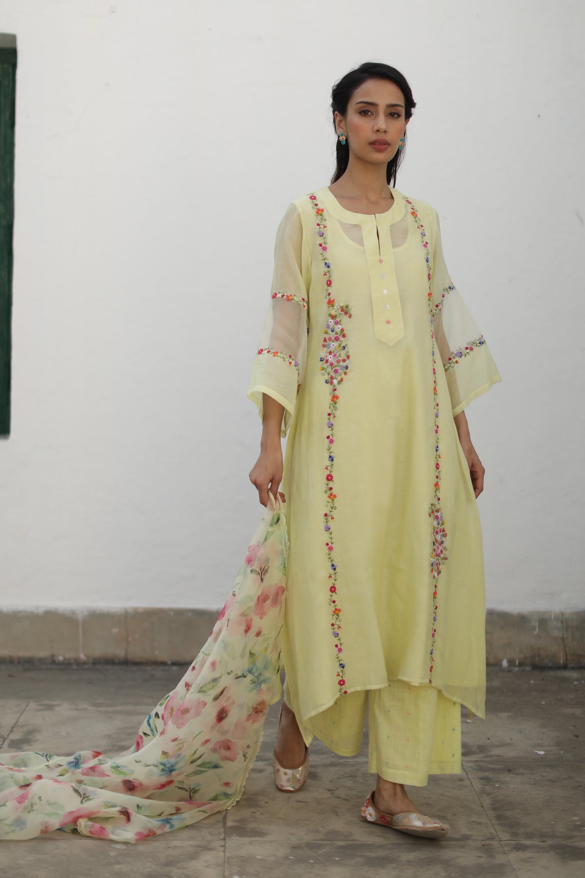 Shikara Yellow Kurta Set