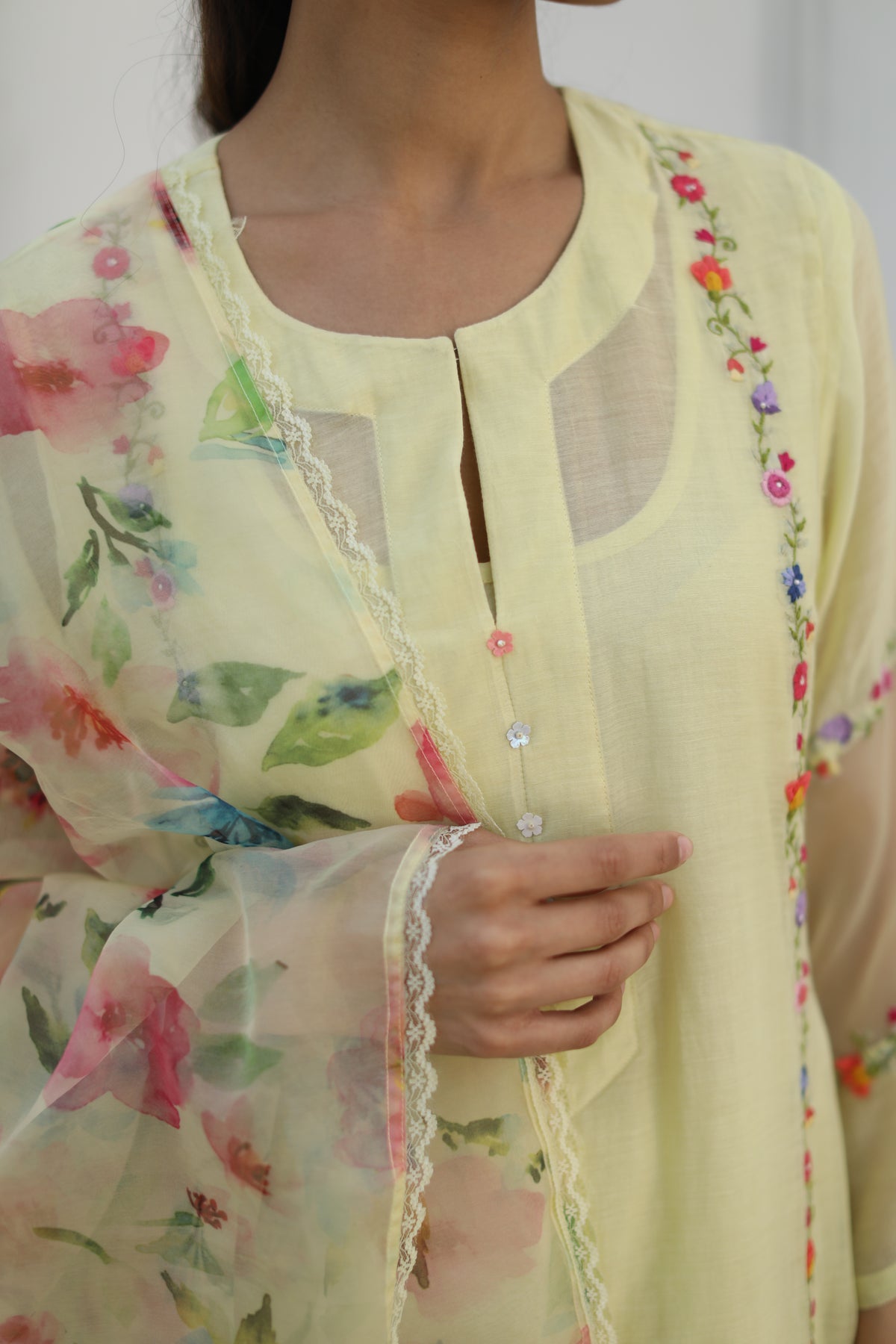 Shikara Yellow Kurta Set