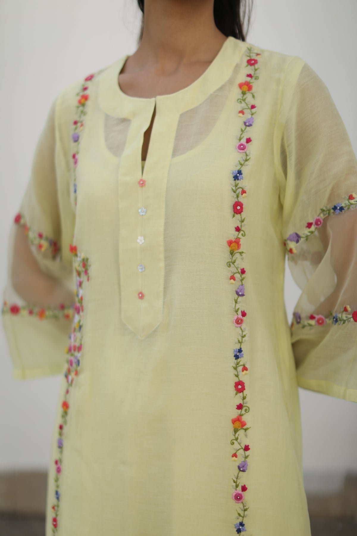 Shikara Yellow Kurta Set