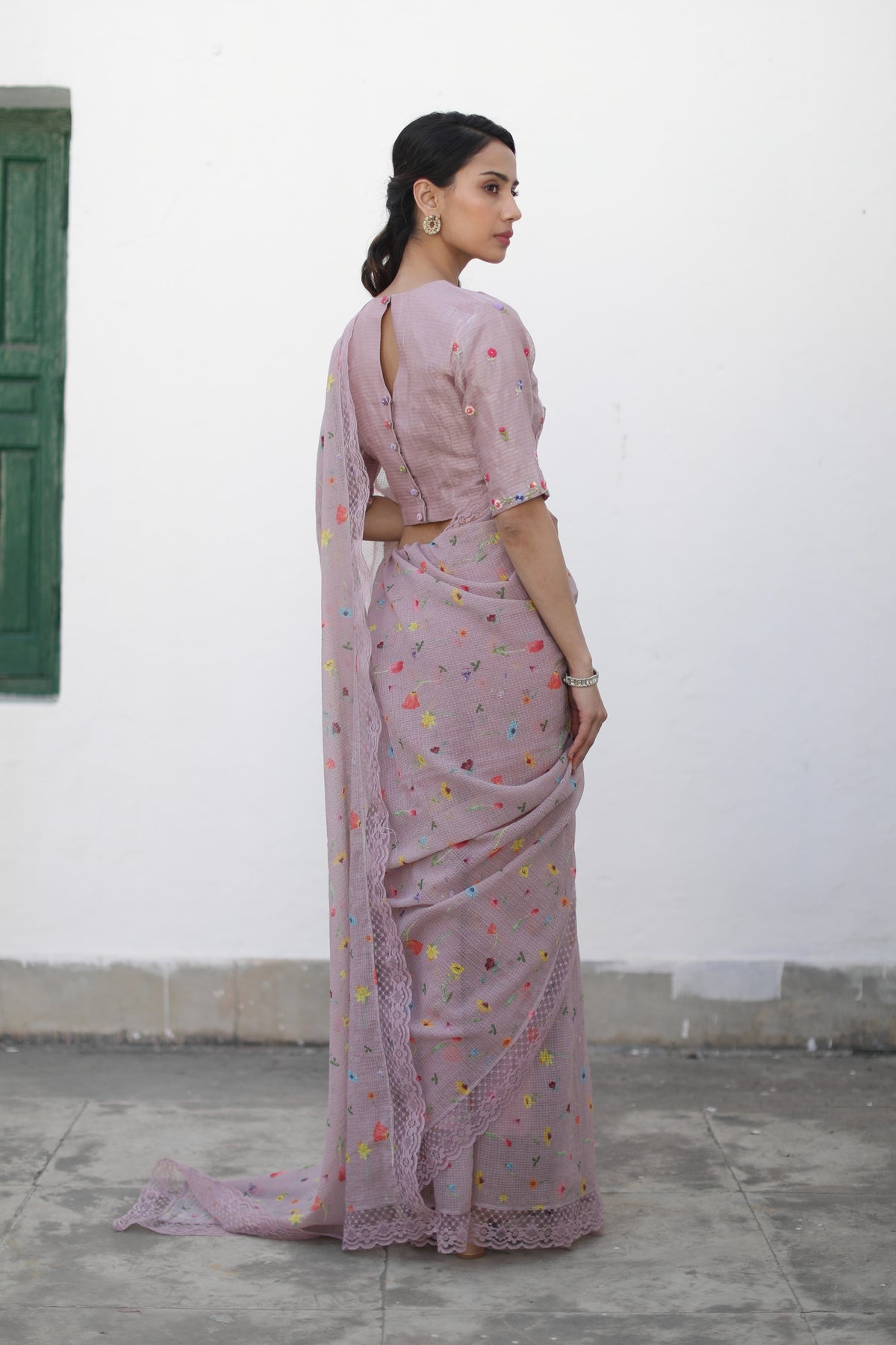 Gule Aftab Lavender Saree