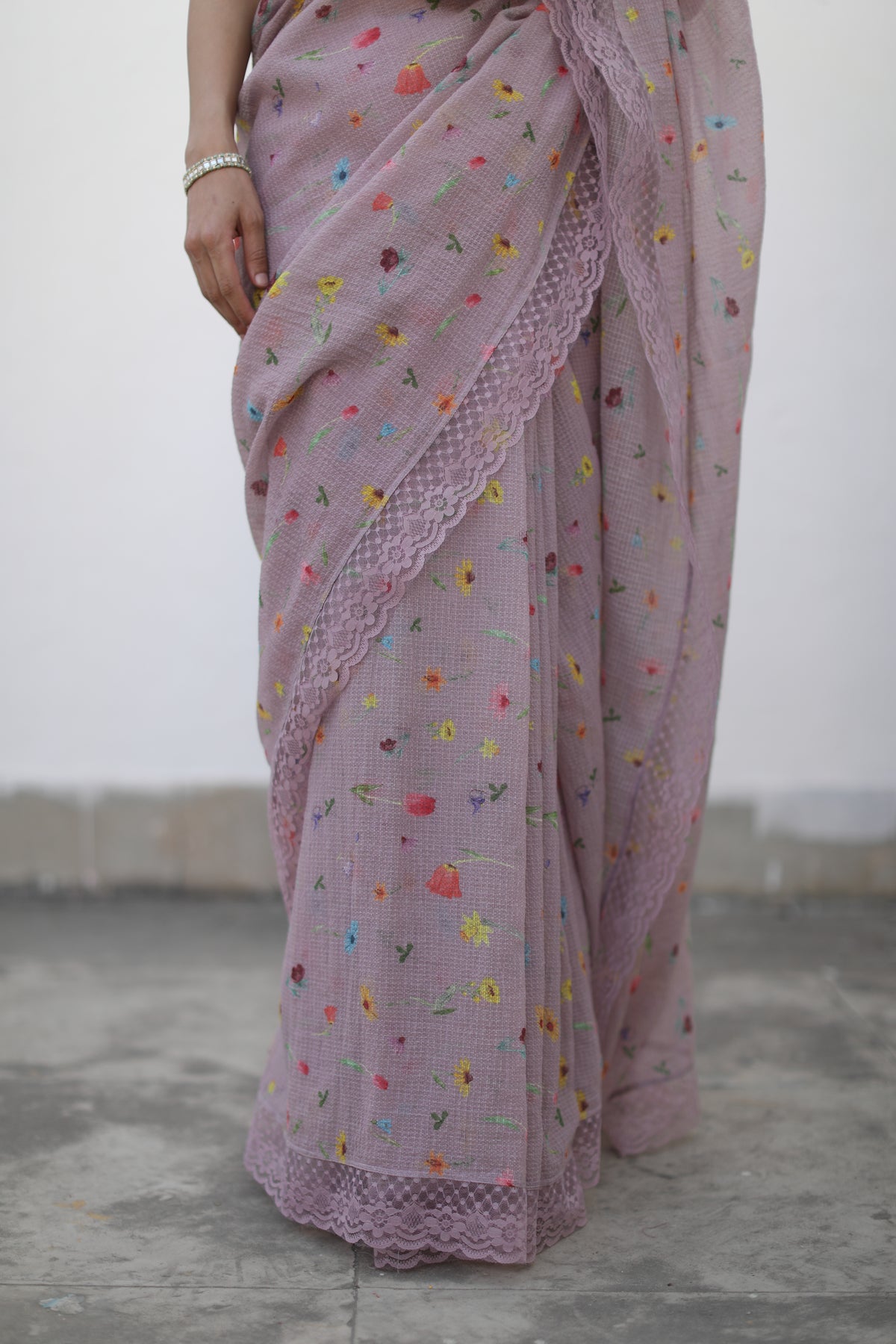 Gule Aftab Lavender Saree
