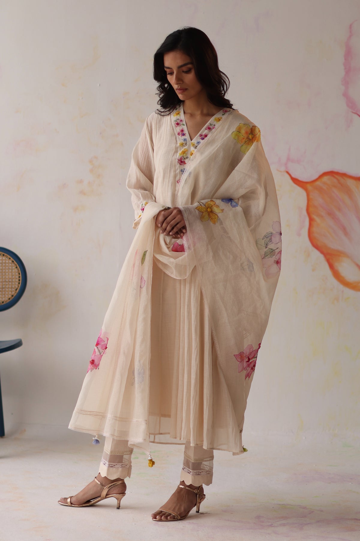 Kinza Ivory Kurta Set