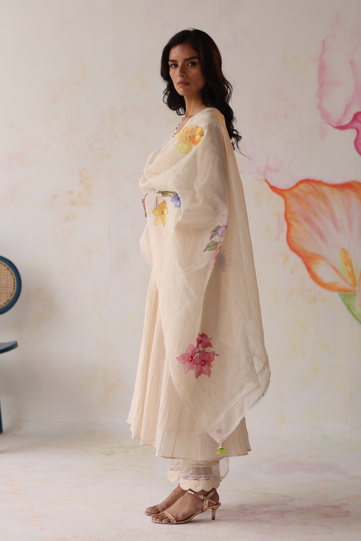 Kinza Ivory Kurta Set