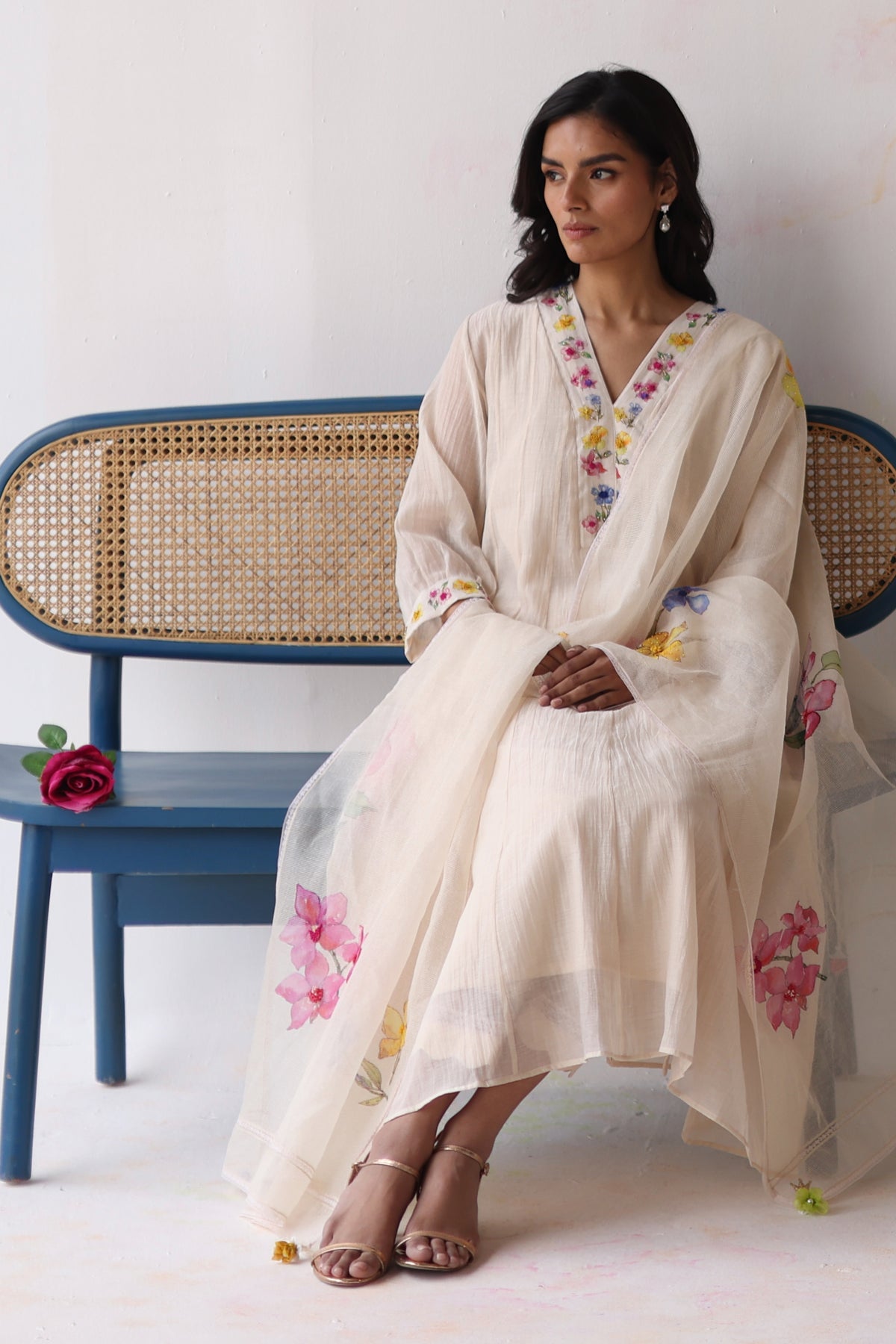 Kinza Ivory Kurta Set