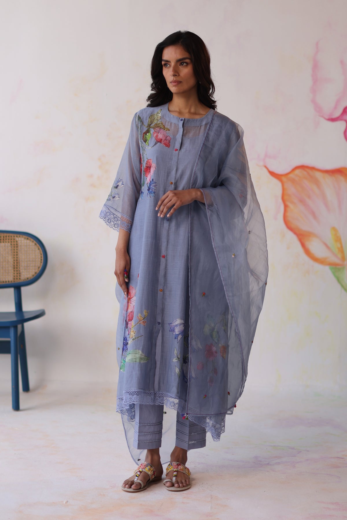 Amaltas Periwinkle Kurta Set