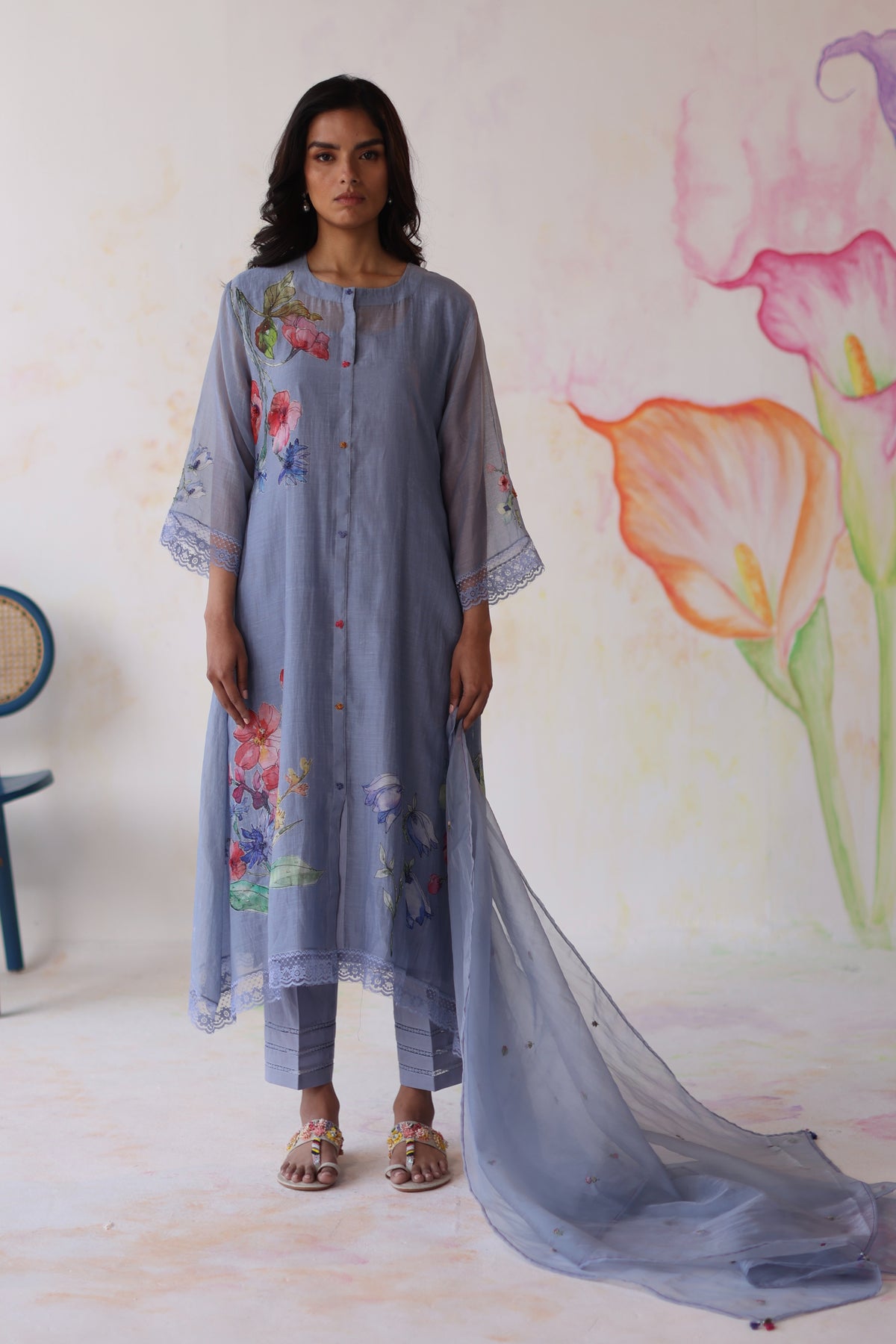 Amaltas Periwinkle Kurta Set