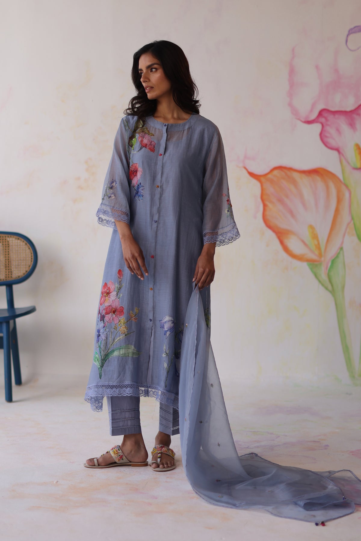 Amaltas Periwinkle Kurta Set