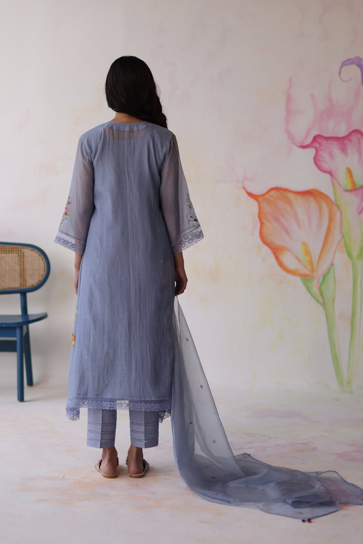 Amaltas Periwinkle Kurta Set