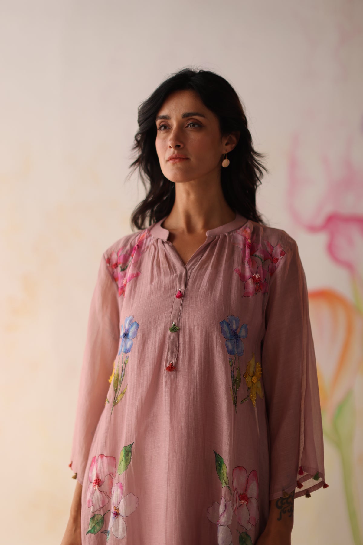 Kesar Pink Kurta Set