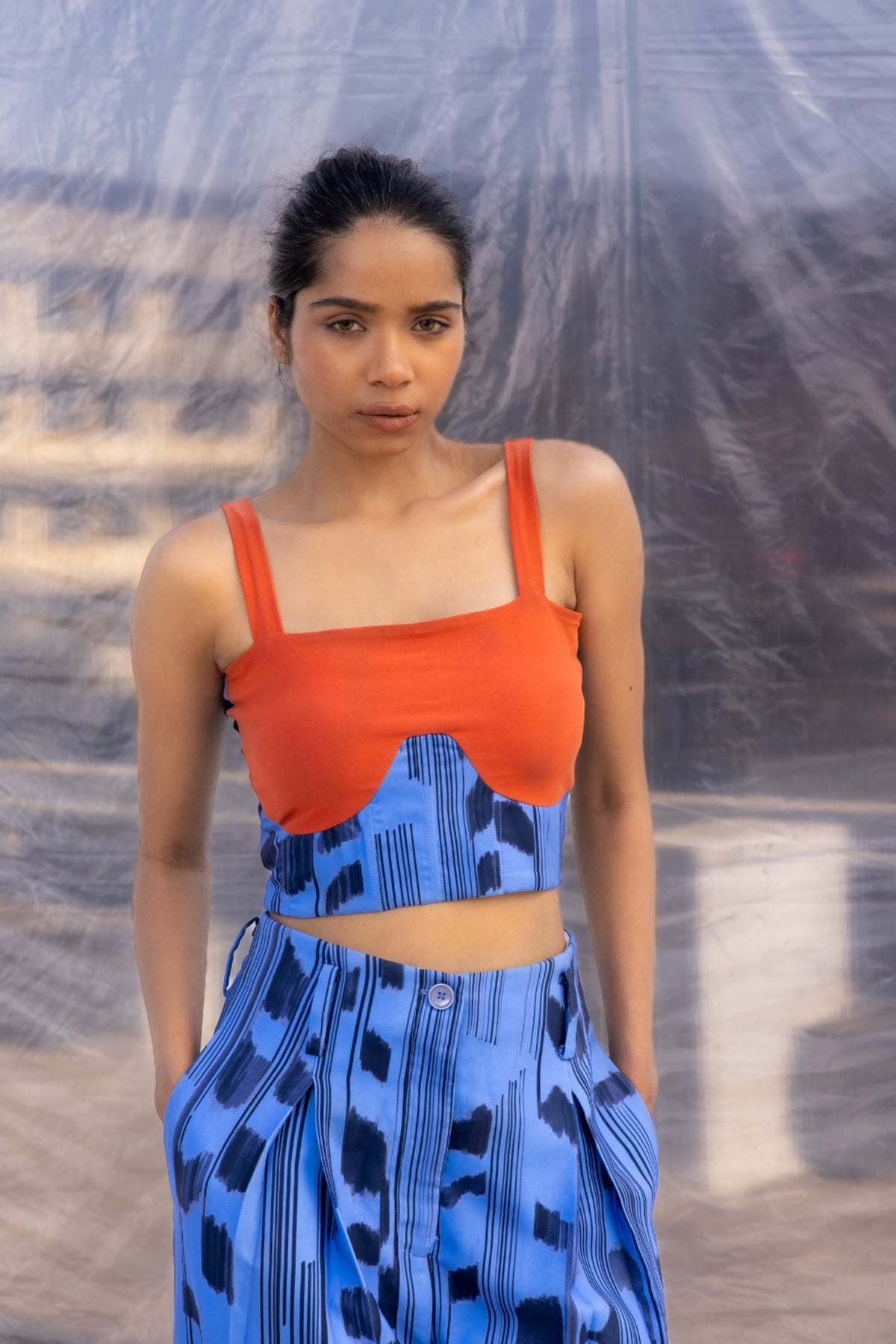 Candy Scribble Crop Top