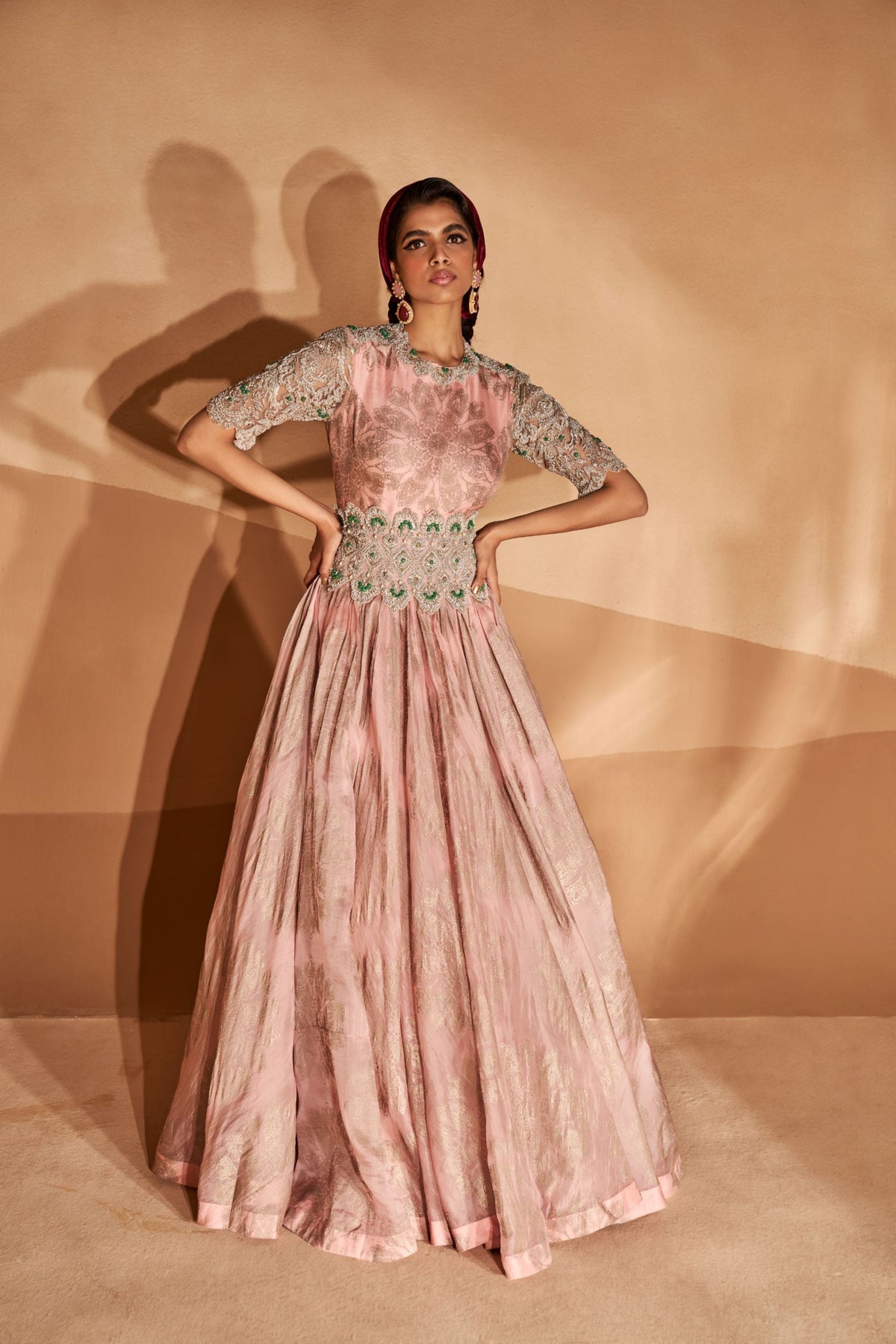 Tara Belted Anarkali Gown