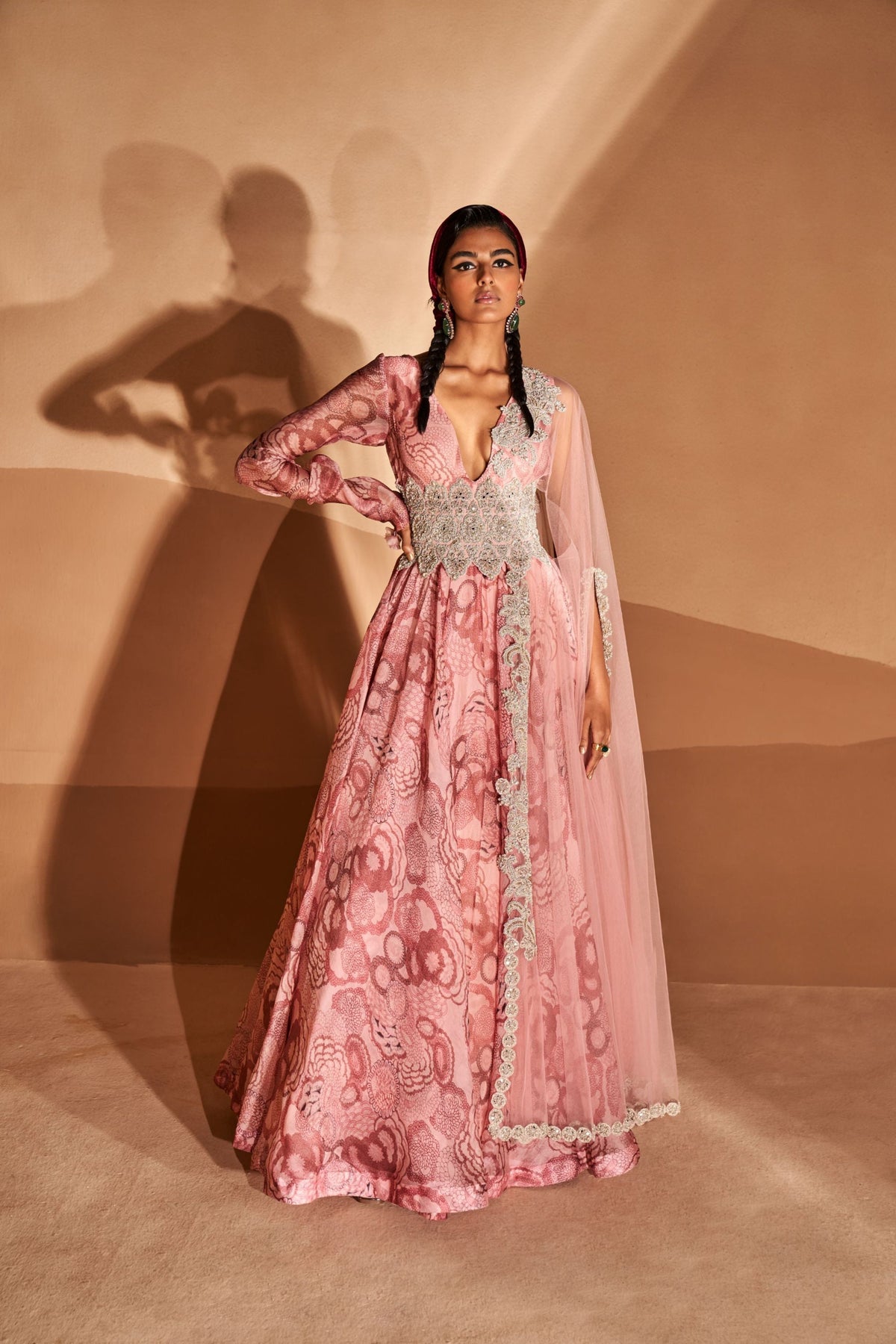 Blush Bahaar Belted Anarkali Set