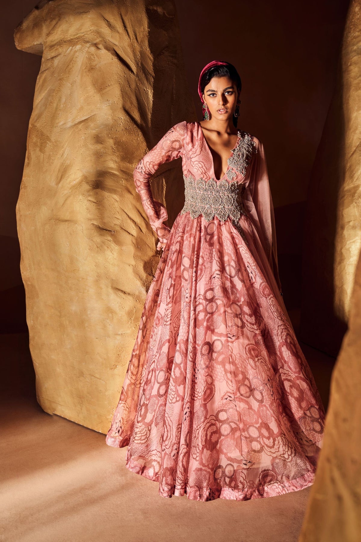 Blush Bahaar Belted Anarkali Set