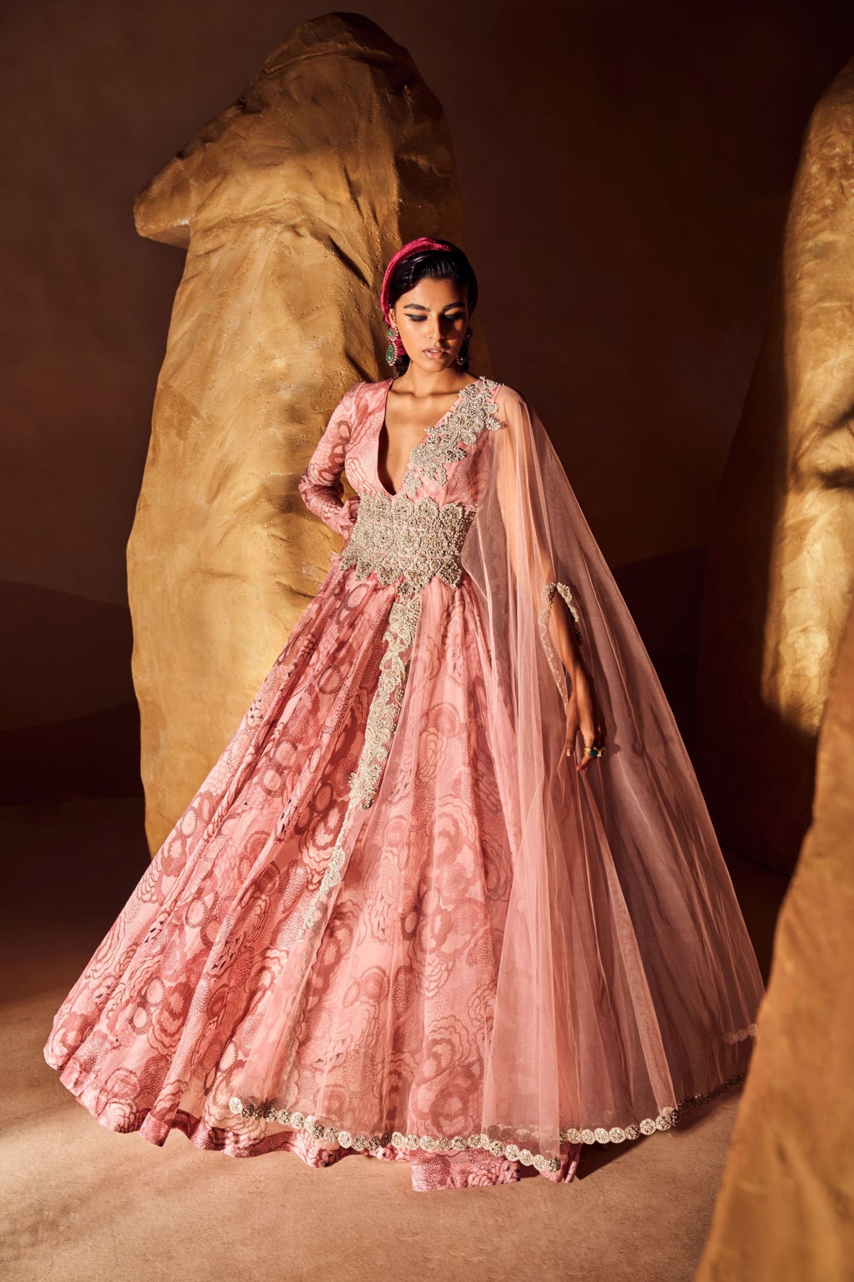 Blush Bahaar Belted Anarkali Set