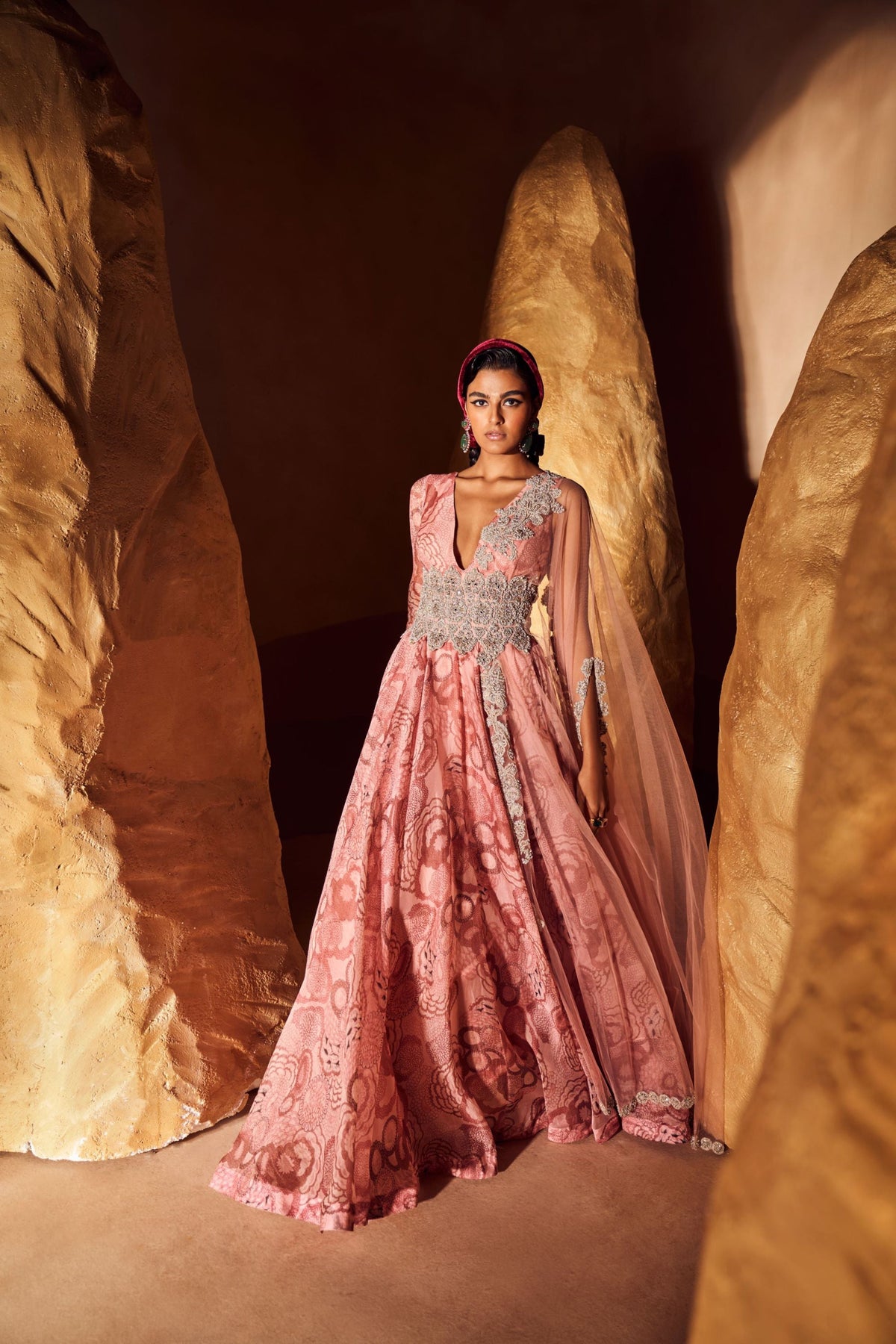 Blush Bahaar Belted Anarkali Set