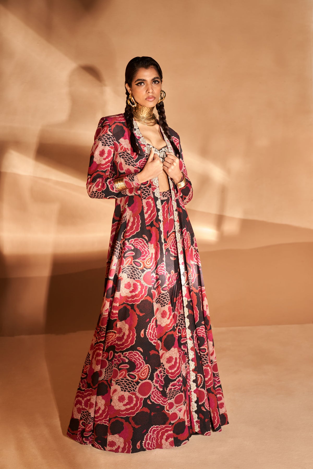 Gulbahar Kalidaar Jacket and Sharara Set