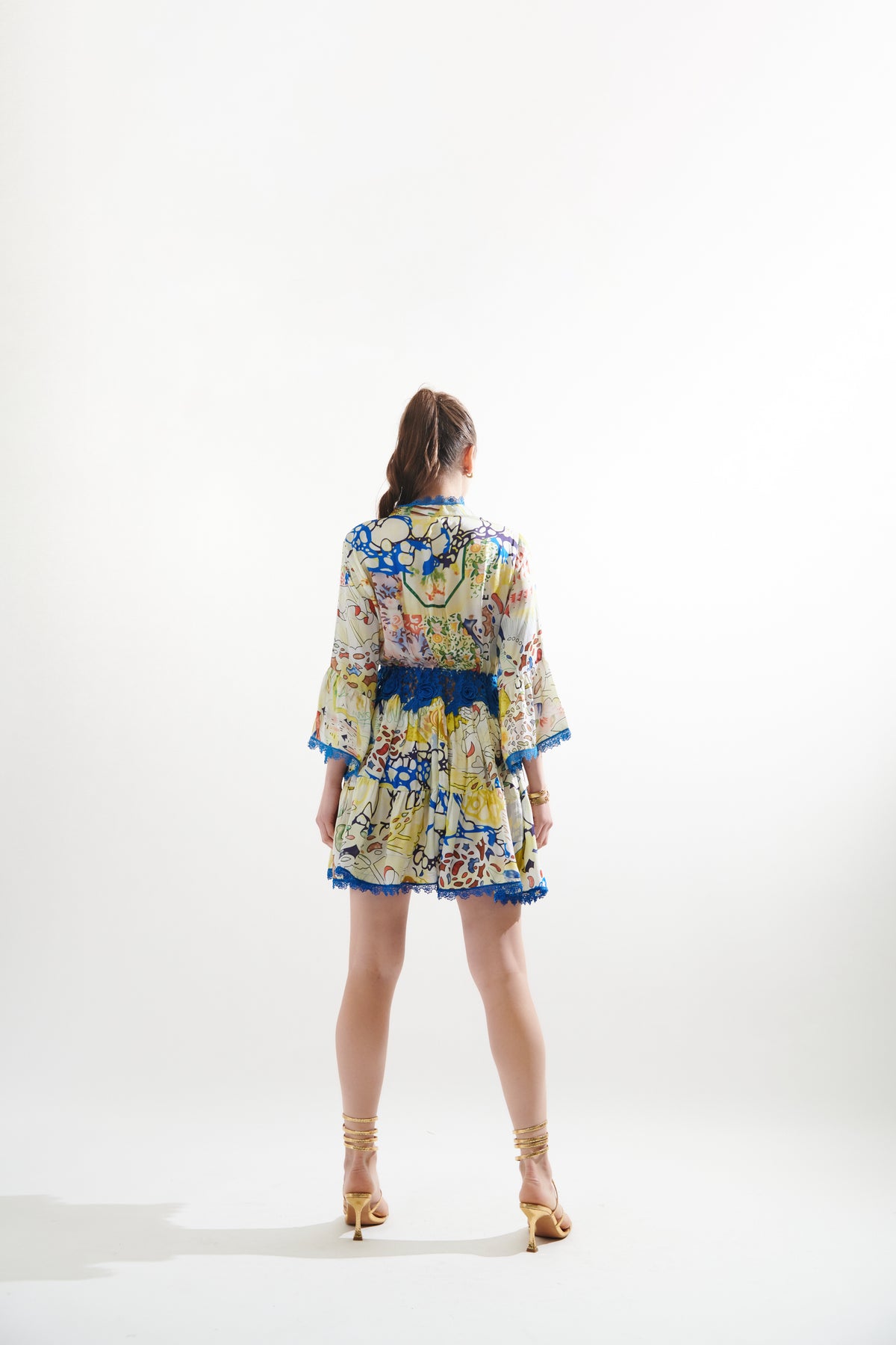Blue Thin Flare Dress