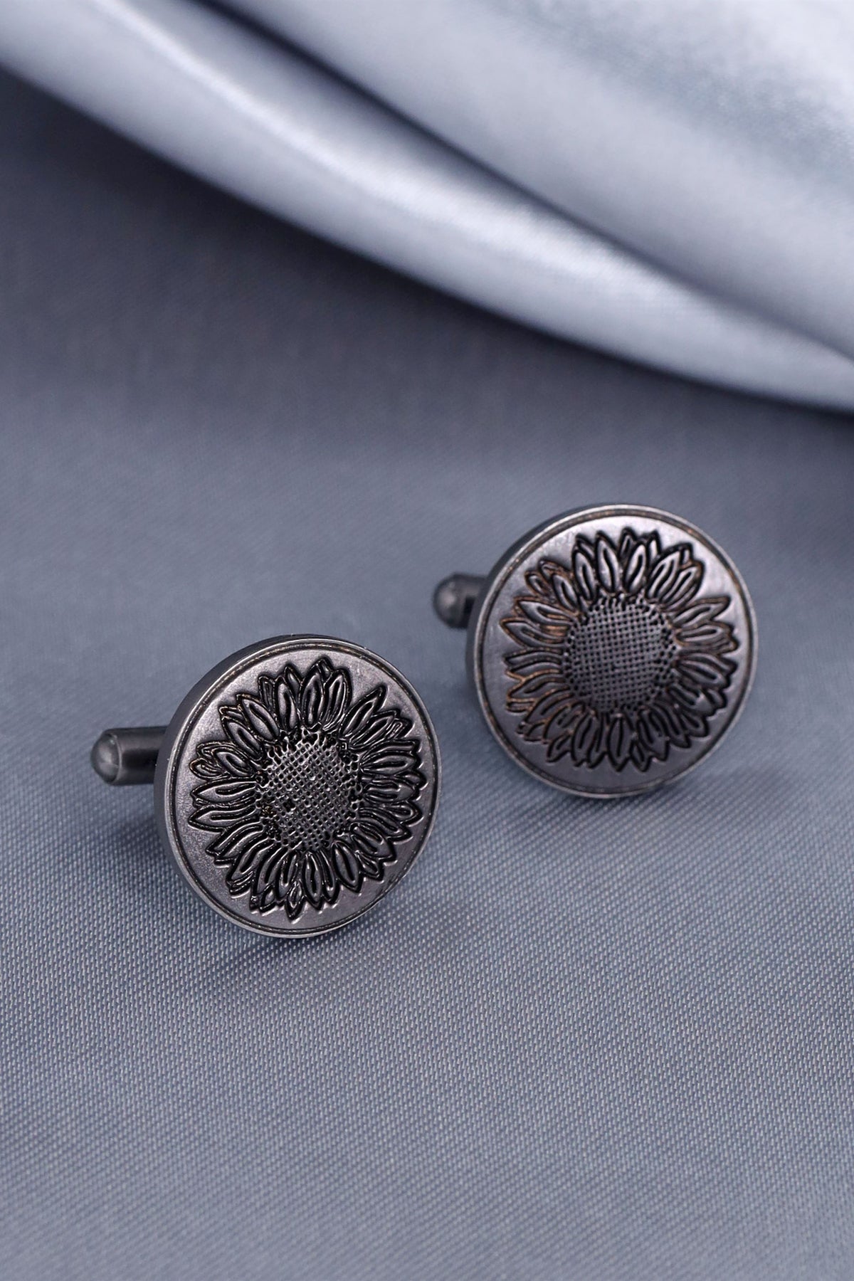 Sunflower Glitter Cufflinks
