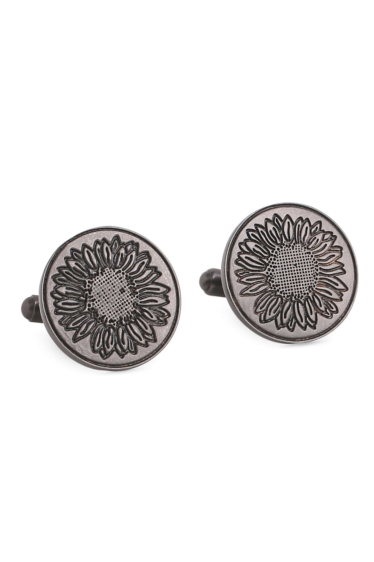 Sunflower Glitter Cufflinks