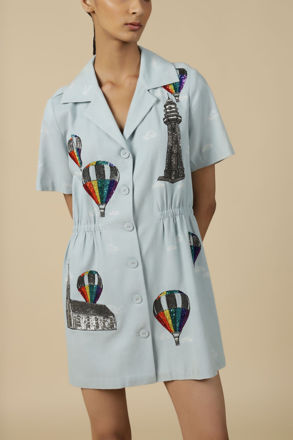 Air Balloons Summer Coat Dress