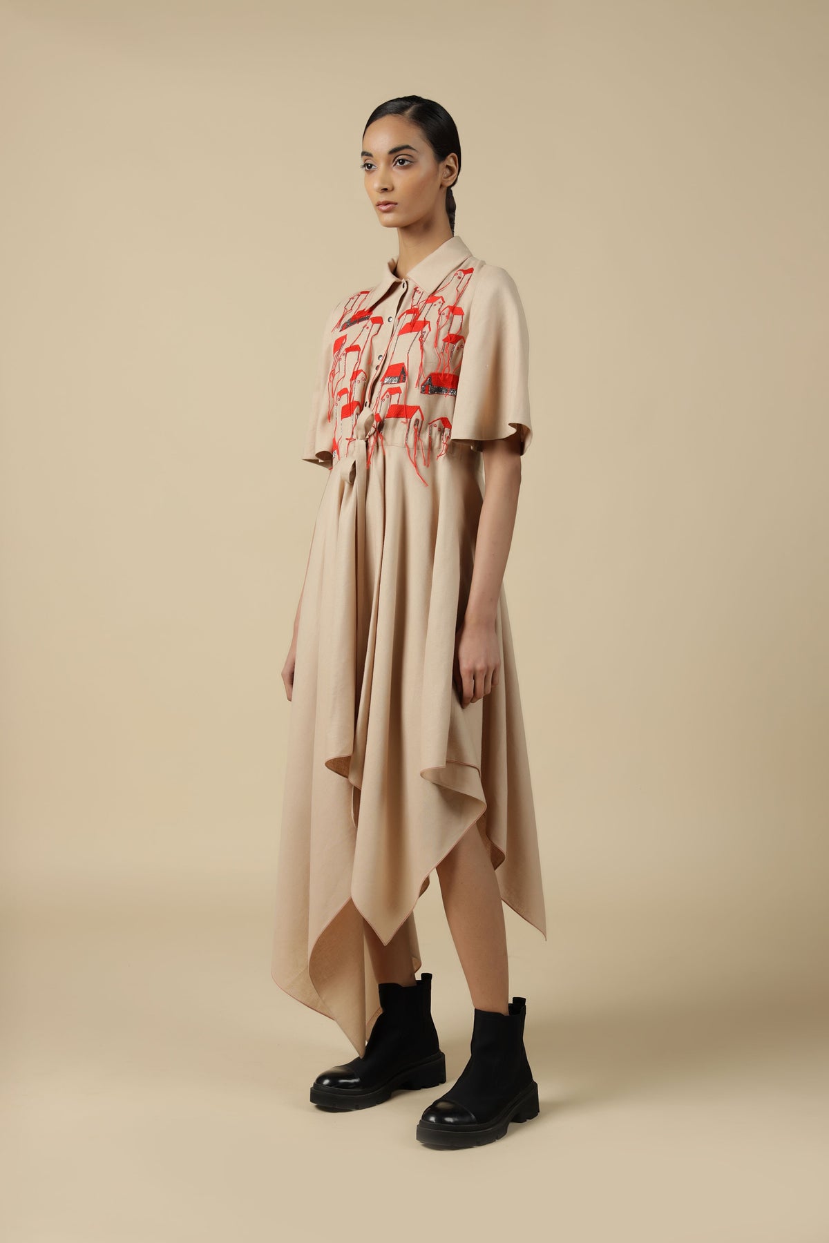 Tiny Houses Asymmetric Dress