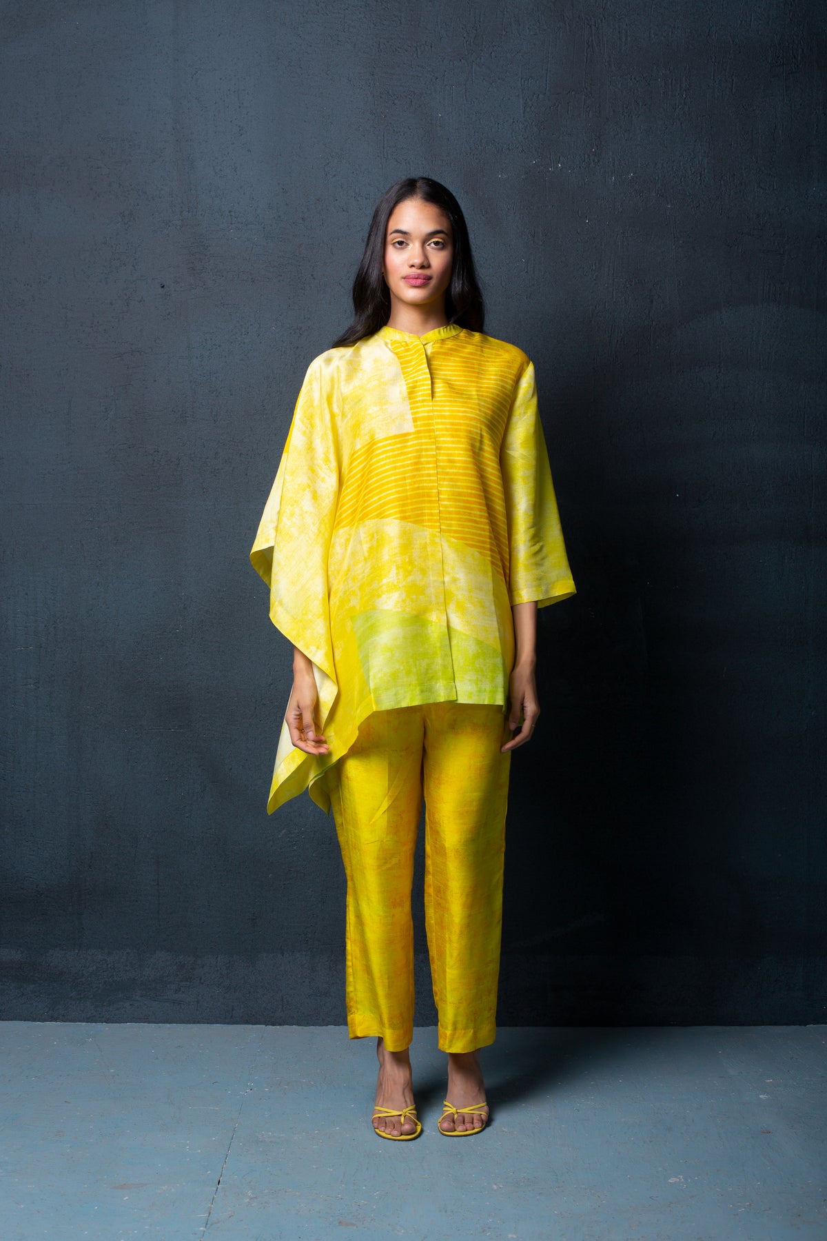 Lemon Yellow Kaftan Set