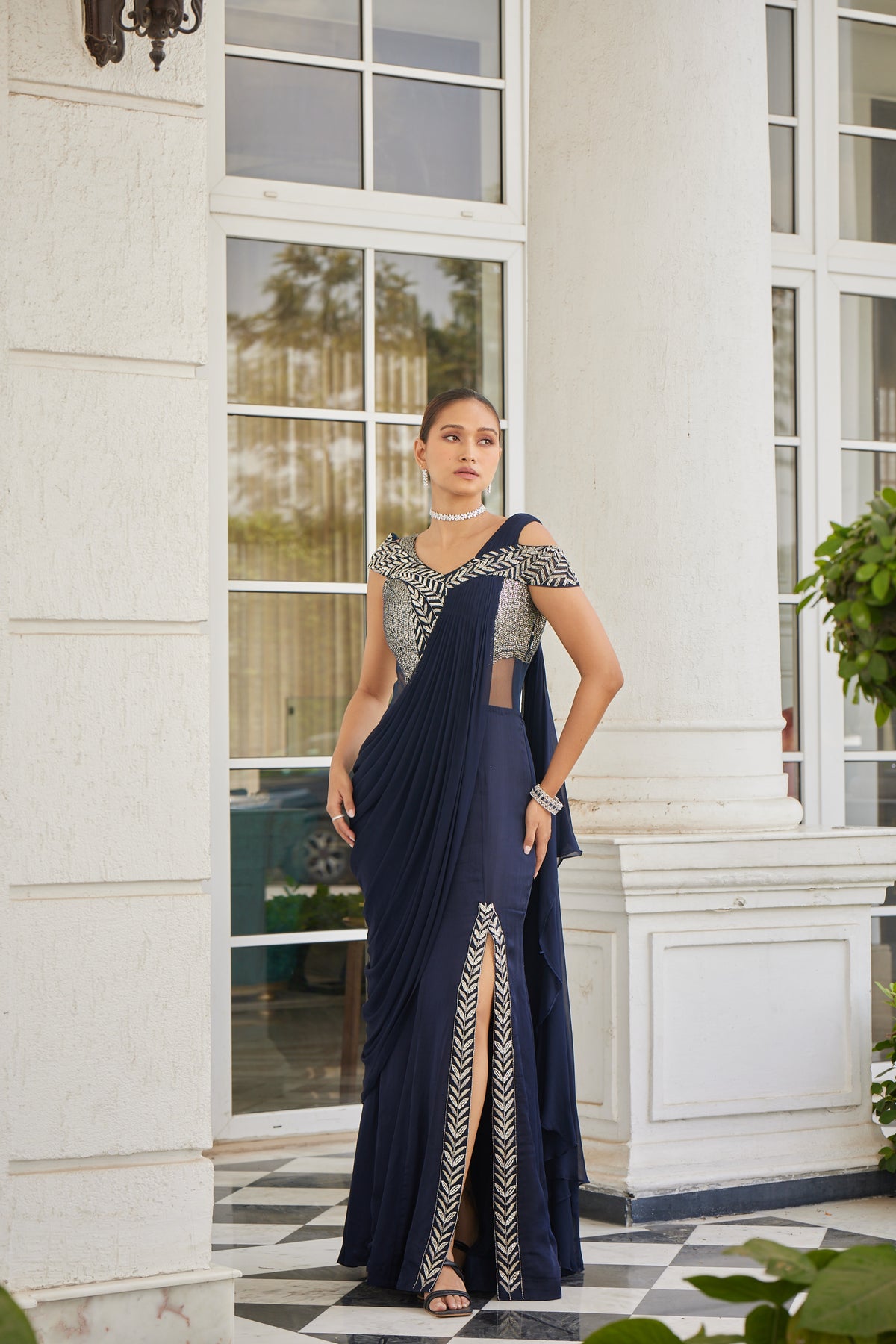 Sowri Pre-draped Saree Gown