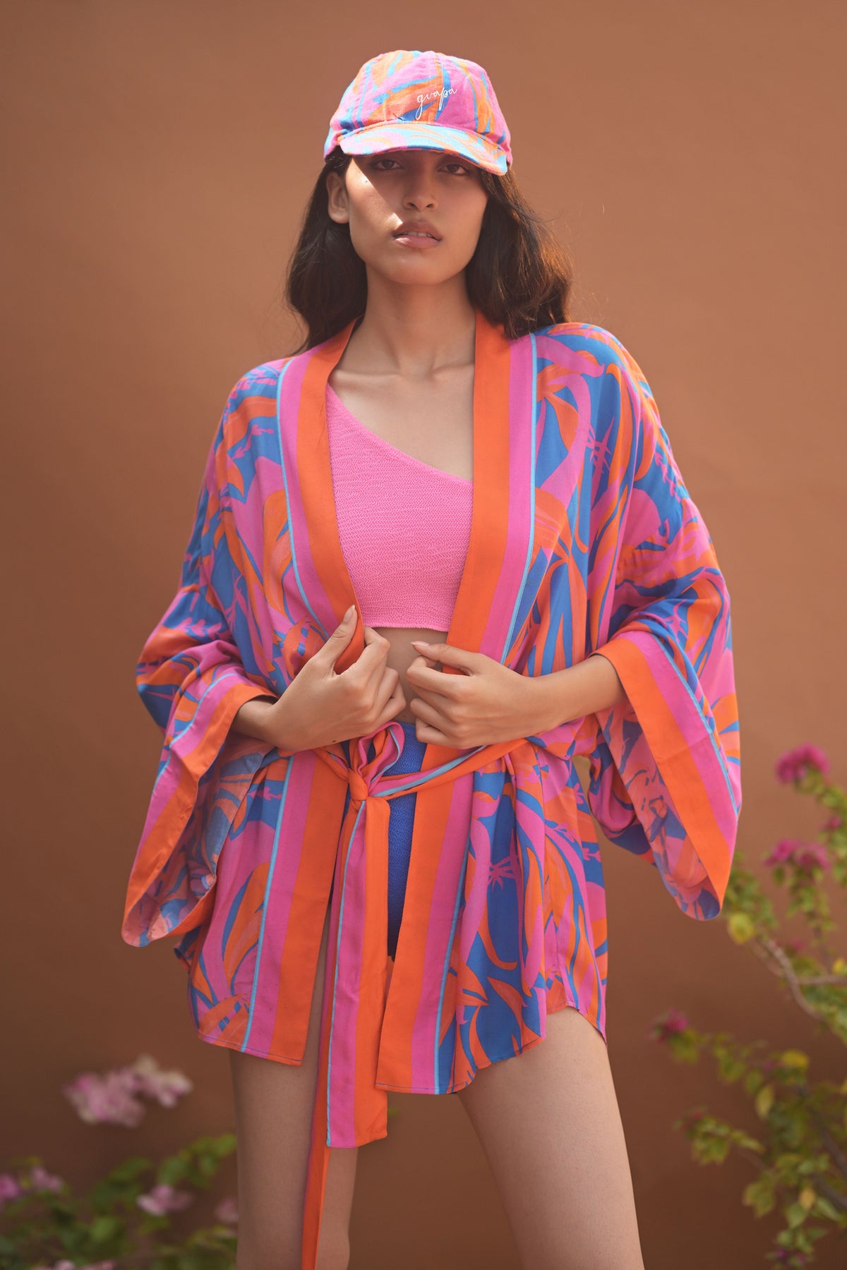 Yasmine Color Blocked One Shoulder Swimsuit