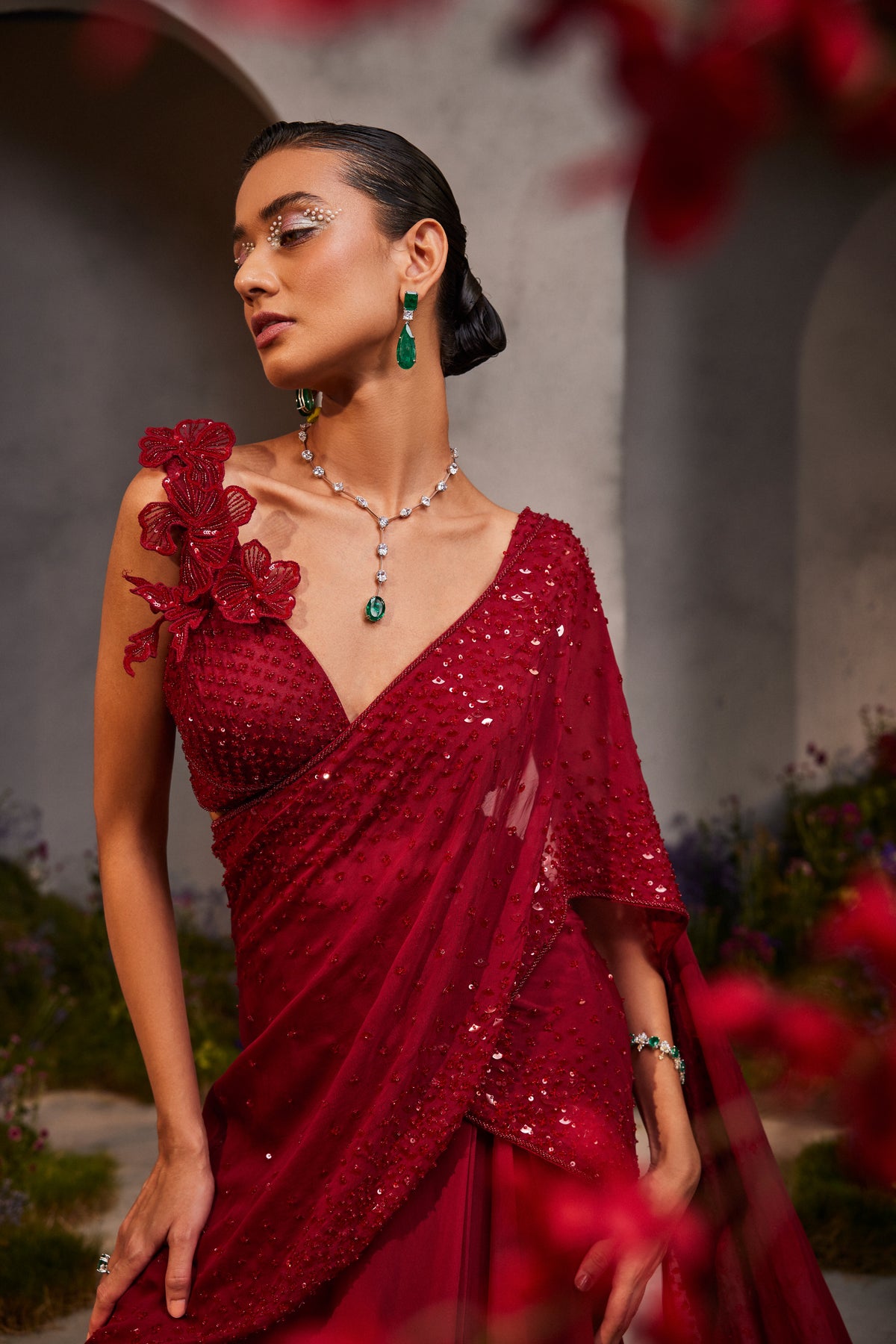 Leilani Pre Draped Saree Set